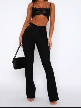 High-Rise Black Lace 2 Piece set